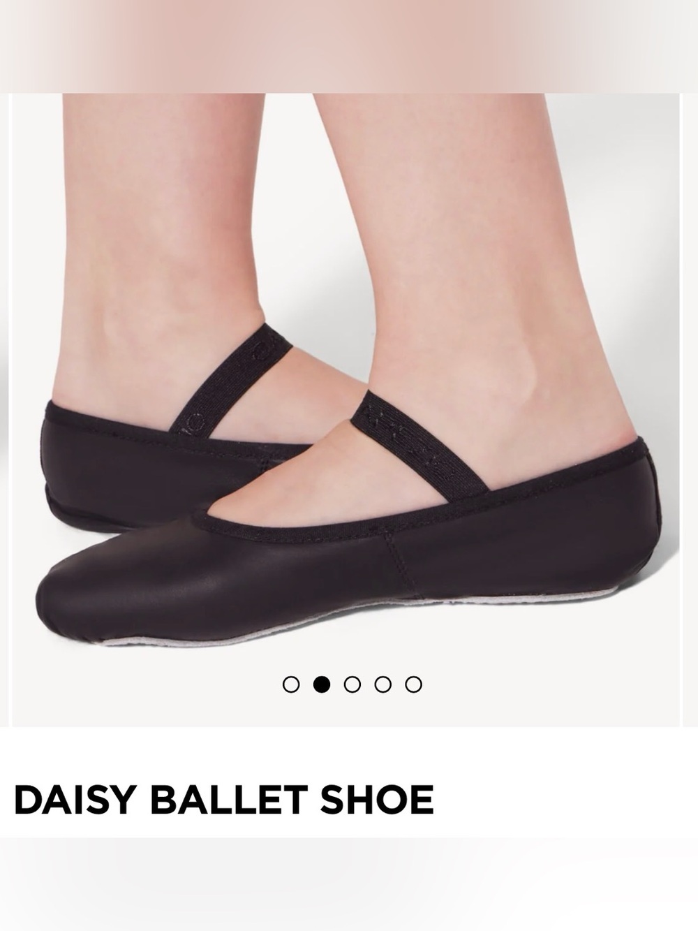 New in box black Daisy Capezio ballet slippers size 10